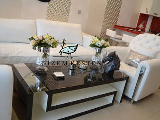 Siyah Beyaz asalet , Gizem Kesten Architecture / Mimarlik Gizem Kesten Architecture / Mimarlik Modern living room