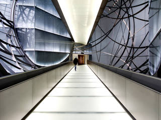 Architekturfotografie, querformat-fotografie querformat-fotografie Minimalist corridor, hallway & stairs
