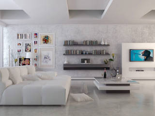 Interior Rendering, SolidART Digital Architecture SolidART Digital Architecture Salas de estar modernas