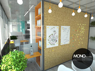​Nowoczesna przestrzeń biurowa, MONOstudio MONOstudio Commercial spaces