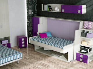 MUEBLES JUVENILES ABATIBLES, Muebles Parchis. Dormitorios Juveniles. Muebles Parchis. Dormitorios Juveniles. Modern style bedroom Beds & headboards