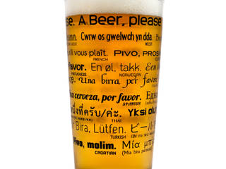 PINT GLASS – HOW TO ORDER A BEER RED5 Cocinas modernas Cristalería, cubertería y vajilla