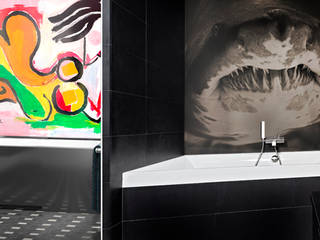 Habillage mural éclairé étanche pour salle de bains, AIC Design AIC Design Ванная комната в стиле модерн
