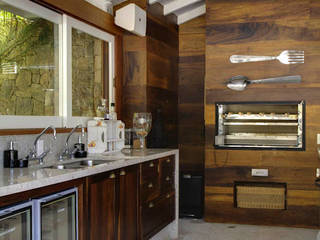 casa CR, Raquel Junqueira Arquitetura Raquel Junqueira Arquitetura Country style kitchen