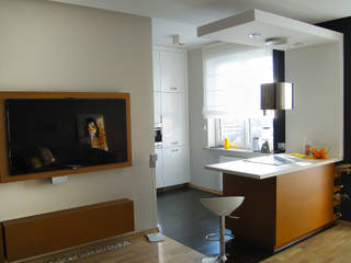 Nowoczesne mieszkanie, Inspiration Studio Inspiration Studio Cocinas de estilo moderno