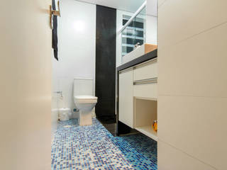 Apartamento Bom Retiro - 100m², Raphael Civille Arquitetura Raphael Civille Arquitetura Minimalist bathroom