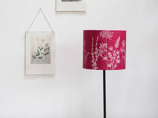 Hand Printed Linen Lampshades, Helen Round Helen Round Wohnzimmer im Landhausstil