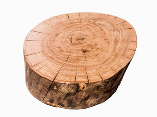 Stolik kawowy z drewna dębu - plaster. Onetree 9., Onetree Onetree Minimalist living room