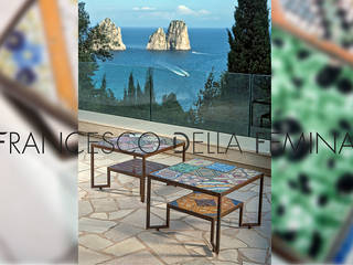 Spider Tiles Table, Francesco Della Femina Francesco Della Femina Mediterranean style living room
