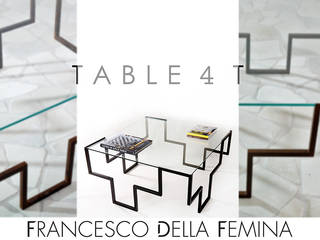 Table 4T, Francesco Della Femina Francesco Della Femina Nowoczesny salon