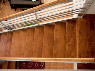 Ecalera en madera natural, Bafra Bafra Escaleras