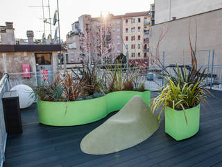 Terrazza MiLoft, Floema srl Floema srl Eclectic style balcony, veranda & terrace