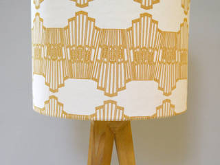 Ornamental Wave Lampshade, Joanna Corney Joanna Corney Salas de estilo moderno