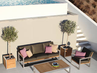 NINIX Lounge, Royal Botania Royal Botania Modern balcony, veranda & terrace