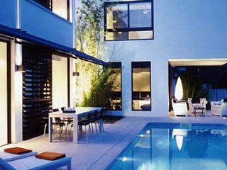 Casa Valldoreix. 2003, Deu i Deu Deu i Deu Modern balcony, veranda & terrace
