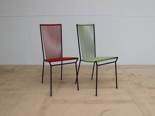 Pair of Wrought Iron Chairs, Diagonal Furniture Diagonal Furniture Minimalist Giyinme Odası