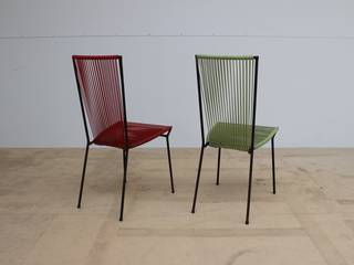 Pair of Wrought Iron Chairs, Diagonal Furniture Diagonal Furniture Ruang Ganti Gaya Industrial