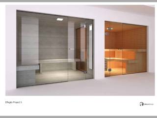 Effegibi Glass Steam room and sauna, Steam and Sauna Innovation Steam and Sauna Innovation 水療