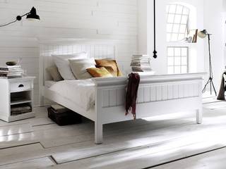 Moda na białe meble, Seart Seart Habitaciones de estilo escandinavo Camas y cabeceros
