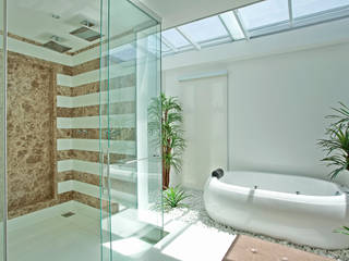 Casa Swiss Park Campinas II, Designer de Interiores e Paisagista Iara Kílaris Designer de Interiores e Paisagista Iara Kílaris Moderne Badezimmer