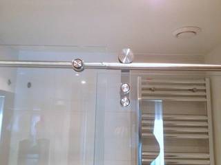 10 mm Şeffaf Cam Klavuz Ray Bellini Aksesuar 1 Nolu Sistem, reflektecamdusakabin reflektecamdusakabin Mediterranean style bathroom
