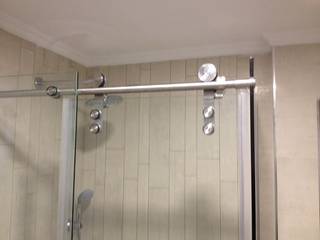 Klavuz Ray 1 Sistem / 10mm Şeffaf Cam / L Kurulumuş Duşakabin, reflektecamdusakabin reflektecamdusakabin Mediterranean style bathrooms