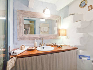 ALQUILER DE CASA EN EL EMPORDA CON MUCHO ENCANTO , decoradora JUDITH FARRAN , Home Deco Decoración Home Deco Decoración Rustikale Badezimmer Waschbecken
