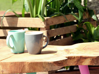 3 COLOR STILL WOOD - Stolik kawowy, D2 Studio D2 Studio Balcon, Veranda & Terrasse scandinaves