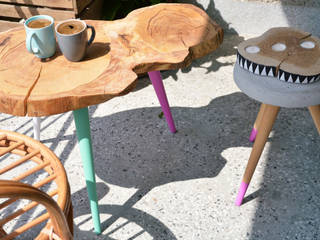 3 COLOR STILL WOOD - Stolik kawowy, D2 Studio D2 Studio Balcon, Veranda & Terrasse scandinaves