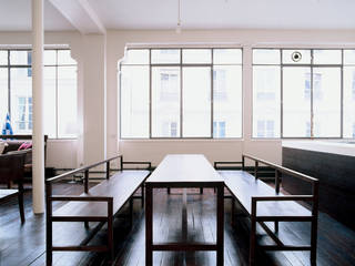 Loft martel, Antonio Virga Architecte Antonio Virga Architecte Industrial style dining room