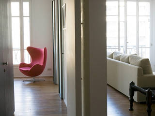 Casa Low, Antonio Virga Architecte Antonio Virga Architecte Modern Corridor, Hallway and Staircase