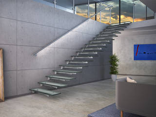 Glasstree Wall, IAM Design IAM Design Escaleras