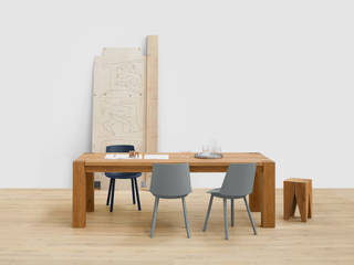 Tisch BIGFOOT™ e15 Moderne Esszimmer Tabelle,Möbel,Rechteck,Holz,Sessel,Bodenbelag,Umhauen,Holzbeize,Hartholz,Lack