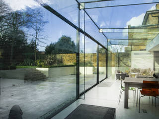 Barnes, London: Culmax Glass Box Extension Maxlight Puertas y ventanas minimalistas