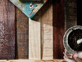 Mobiliario con madera reciclada (Pallets), Mecate Studio Mecate Studio اتاق نشیمن