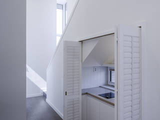 homify Modern corridor, hallway & stairs