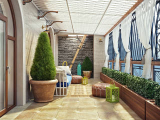 Летняя терраса в частном доме, Sweet Home Design Sweet Home Design Patios & Decks