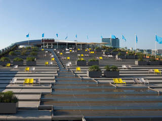 Dakterras Science Center Nemo, ontwerpplek, interieurarchitectuur ontwerpplek, interieurarchitectuur Commercial spaces