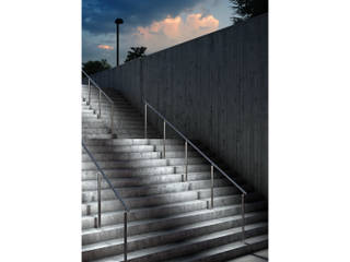 ​Led railing system, IAM Design IAM Design Pasillos, vestíbulos y escaleras de estilo minimalista