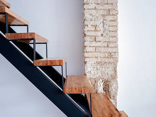 lucía, osb arquitectos osb arquitectos Eclectic style corridor, hallway & stairs