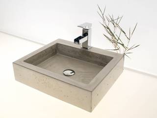 Waschbecken aus Beton nach Maß, Die Betonagerie Die Betonagerie Minimalist bathroom