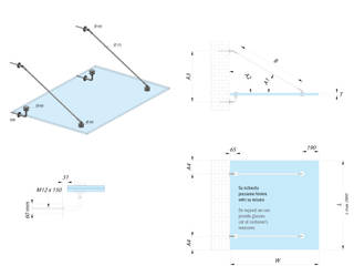 Canopies, IAM Design IAM Design Minimalist Koridor, Hol & Merdivenler