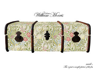 William Morris Wall... Steamer Trunks!, AM Florence AM Florence Country style living room