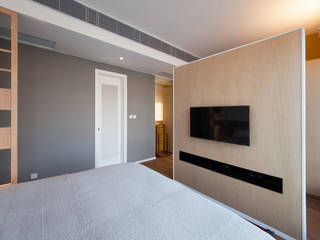 BI's RESIDENCE, arctitudesign arctitudesign Minimalistische Schlafzimmer