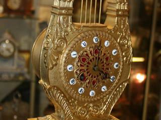 Bronze Lyre Clock., London Antique Clock Centre London Antique Clock Centre غرف اخرى