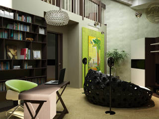 Зеленая комната, Anfilada Interior Design Anfilada Interior Design Livings de estilo ecléctico