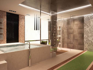 Коралловый релакс, Anfilada Interior Design Anfilada Interior Design Phòng tắm phong cách tối giản