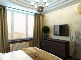 ​Современная классика, Anfilada Interior Design Anfilada Interior Design Phòng ngủ phong cách chiết trung
