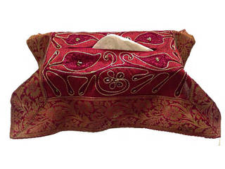 JT Cairy Exotic Tissue Box Cover, Indian Interiors Indian Interiors 客廳