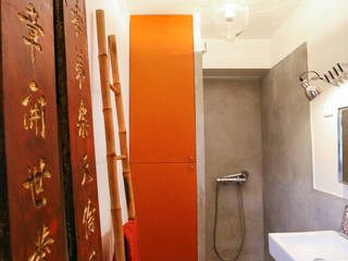 Appartement Refuge d'un voyageur, Jean-Bastien Lagrange + Interior Design Jean-Bastien Lagrange + Interior Design Endüstriyel Banyo